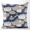 Arvidssons textil Mönstrade Kuddfodral|Lily blå-beige kuddfodral