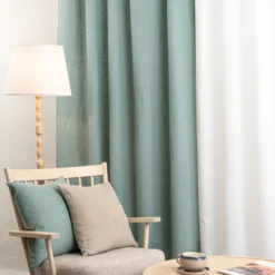 Nordisk Textil Linnegardiner|Linnetyger|Linnegardiner Verone Aqua