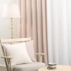 Nordisk Textil Linnetyger|Linnegardiner|Linnegardiner Verone Beigerosa