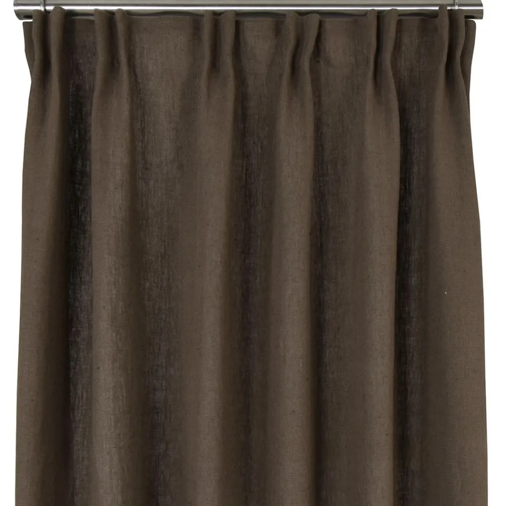 Nordisk Textil Linnetyger|Linnegardiner|Linnegardiner Verone Brun