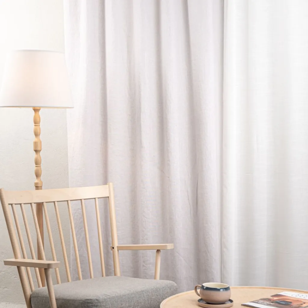 Nordisk Textil Linnetyger|Linnegardiner|Linnegardiner Verone Ljusgrå
