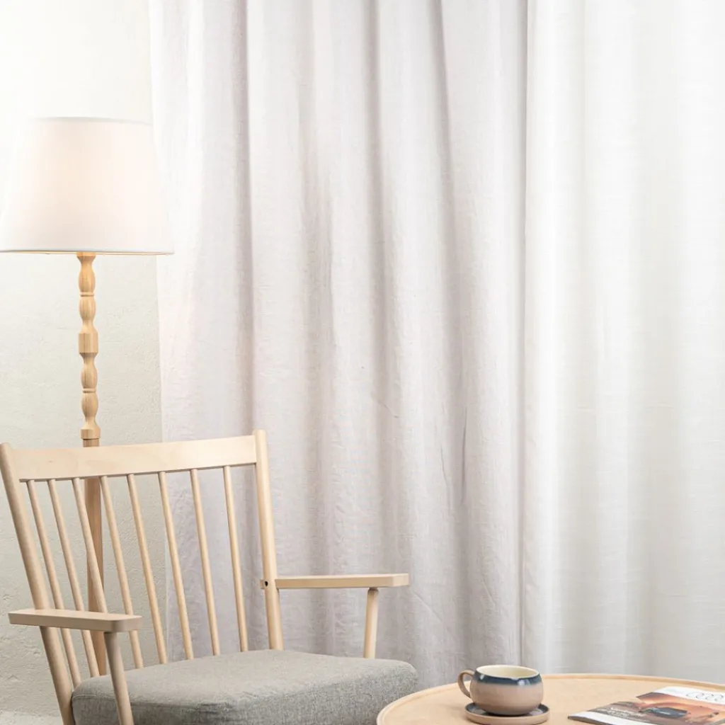 Nordisk Textil Linnetyger|Linnegardiner|Linnegardiner Verone Offwhite