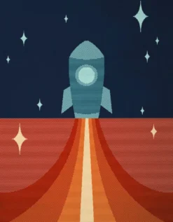 Biederlack Babyfiltar|Little Rocket barnfilt