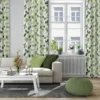 Arvidssons textil Arvidssons Textil|Gardintyger Mönstrade|Liv grön tyg