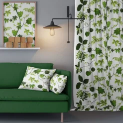 Arvidssons textil Arvidssons Textil|Gardintyger Mönstrade|Liv grön tyg