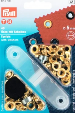 Prym Öljetter|Öljetter 5mm guld