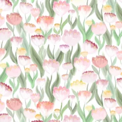 Arvidssons textil Gardintyger Mönstrade|Arvidssons Textil|Ljuvligt rosa – blommigt tyg i mjuka rosa och gula toner