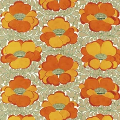 Arvidssons textil Arvidssons Textil|Love orange-beige tyg