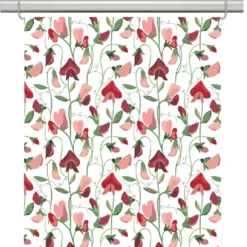 Arvidssons textil Panelgardiner|Luktärt röd panelgardiner
