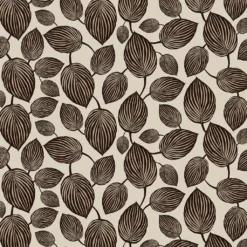 Arvidssons textil Gardintyger Mönstrade|Arvidssons Textil|Lyckans blad brun tyg