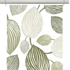 Arvidssons textil Panelgardiner|Lyckans blad olivgrön panelgardiner