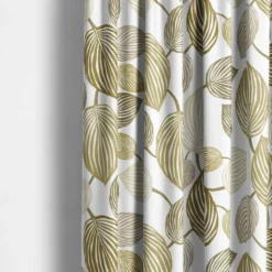 Arvidssons textil Gardintyger Mönstrade|Arvidssons Textil|Lyckans Blad olivgrön tyg