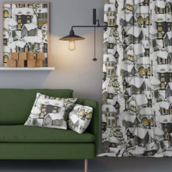 Arvidssons textil Gardintyger Mönstrade|Arvidssons Textil|Lyckeby grå tyg