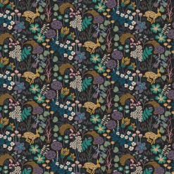 Arvidssons textil Gardintyger Mönstrade|Arvidssons Textil|Lyckeflykt svart tyg