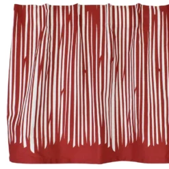 Arvidssons textil Gardinkappor Mönstrade|Rea Gardiner|Mareld röd gardinkappa metervara