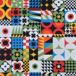 Nordisk Textil Gardintyger Mönstrade|Maxi Blocks tyg – djärv geometrisk design för moderna interiörer