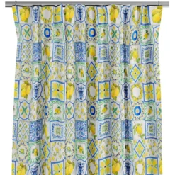 Nordisk Textil Gardiner Mönstrade|Mediterranean Mosaic gardiner