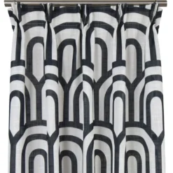 Nordisk Textil Gardiner Mönstrade|Metro gardiner – Grafisk svartvit gardin med modern design