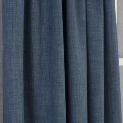 Gardiner Enfärgade|Milo denim gardiner – Tidlös design med fin struktur