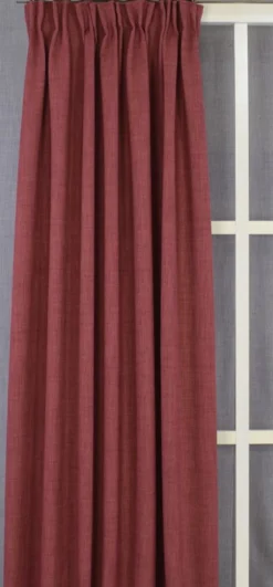 Nordisk Textil Gardiner Enfärgade|Milo marsala gardiner - Tidlös design med fin struktur