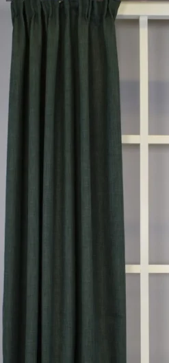 Julgardiner|Julgardiner|Milo mörkgrön gardiner – Tidlös design med fin struktur