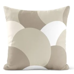 Arvidssons textil Mönstrade Kuddfodral|Månväven beige kuddfodral