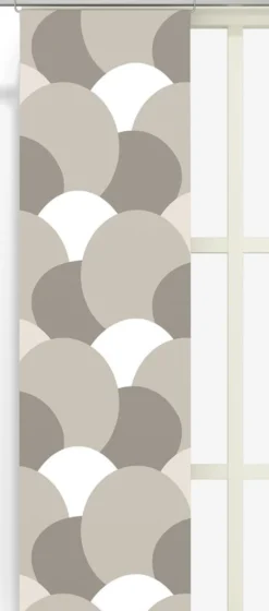 Arvidssons textil Panelgardiner|Månväven beige panelgardiner