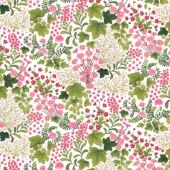 Arvidssons textil Gardintyger Mönstrade|Arvidssons Textil|Mormors Täppa tyg – Blommigt tyg med romantisk sommarkänsla