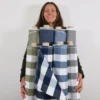 Nordisk Textil Enfärgade Möbeltyger|Newport duvblå enfärgat tyg
