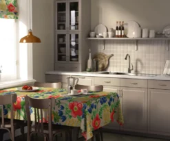 Arvidssons textil Bordsduk|Ängsdröm beige-multi bordsduk