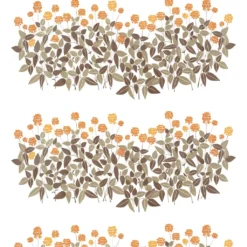Arvidssons textil Gardintyger Mönstrade|Arvidssons Textil|Ängsmark orange tyg