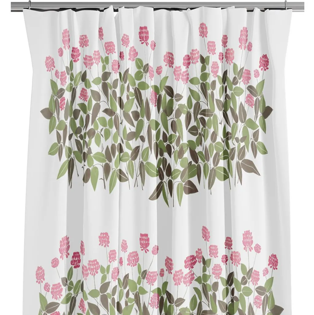 Arvidssons textil Gardiner Mönstrade|Ängsmark rosa gardiner