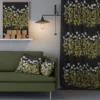Arvidssons textil Gardintyger Mönstrade|Arvidssons Textil|Ängsmark svart tyg