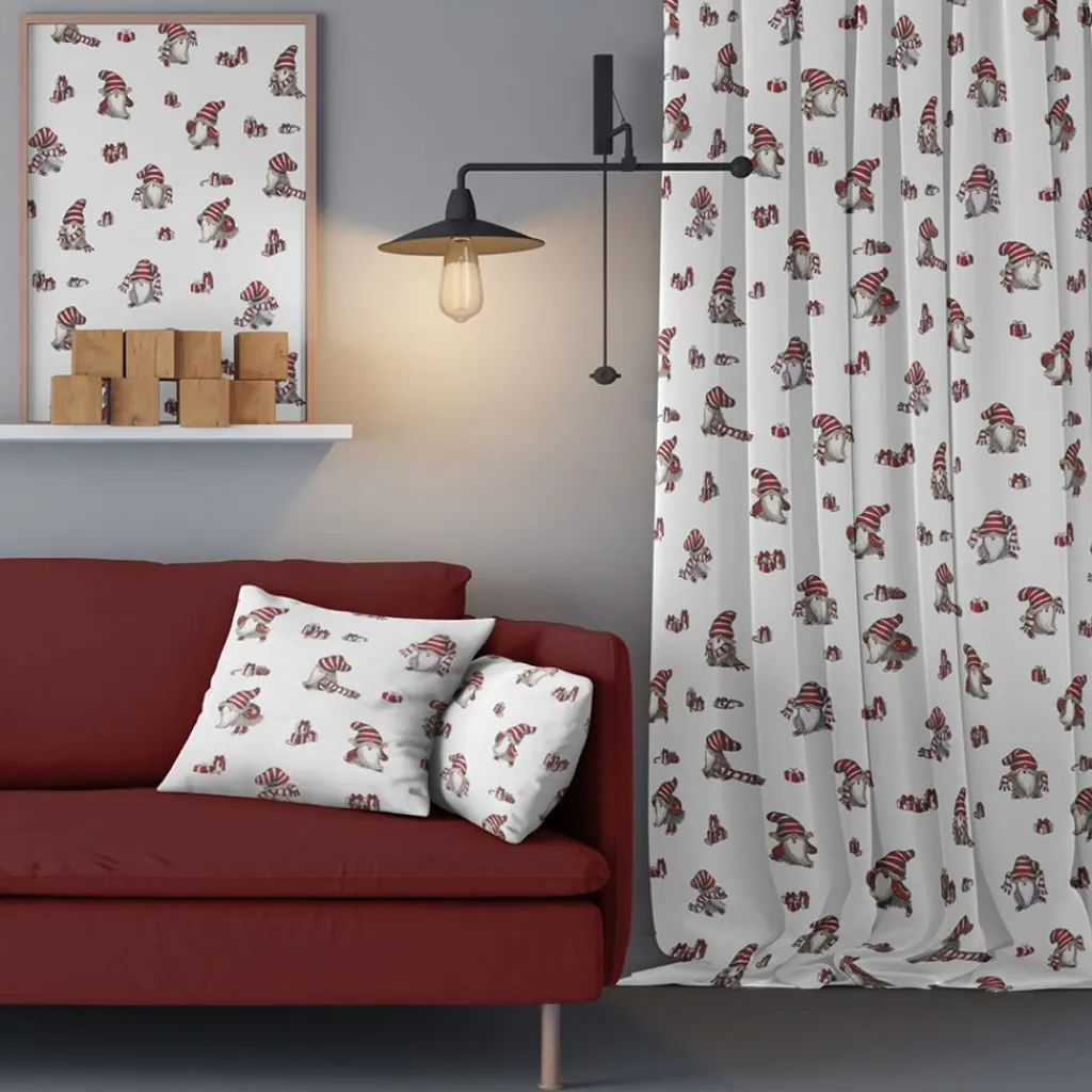 Arvidssons textil Gardintyger Mönstrade|Arvidssons Textil|Nisses luva vit tyg