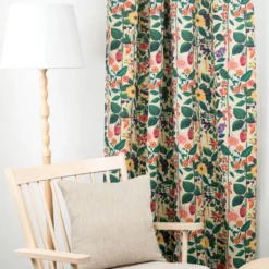Nordisk Textil Gardiner Mönstrade|Nordisk Flora gardiner