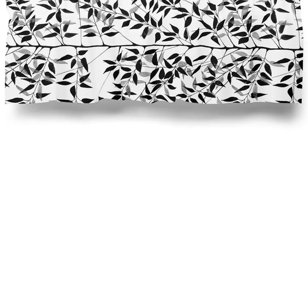 Arvidssons textil Gardinkappor Mönstrade|Rea Gardiner|När staren kom svart gardinkappa metervara