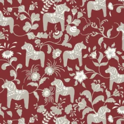 Arvidssons textil Tygkasse|Nusnäs röd tygkasse