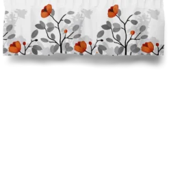 Arvidssons textil Gardinkappor Mönstrade|Ofelia orange gardinkappa metervara
