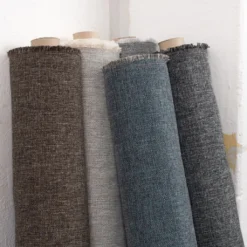 Nordisk Textil Enfärgade Möbeltyger|Omega Mörkgrå - Slitstarkt och vävt möbeltyg med melerad struktur
