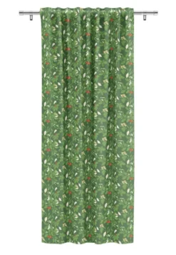 Arvidssons textil Gardiner Mönstrade|Oxel grön gardiner