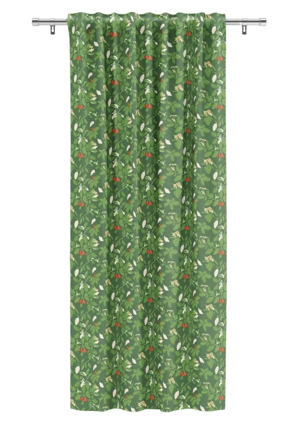 Arvidssons textil Gardiner Mönstrade|Oxel grön gardiner