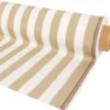 Nordisk Textil Randiga Möbeltyger|Rutor & Ränder|Oxford vit och beige blockrandigt tyg