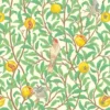 Nordisk Textil Arts & Crafts Tyger|Gardintyger Mönstrade|Paradisträd tyg - Frodiga grenar, frukt och fåglar