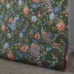 Nordisk Textil Mönstrade Möbeltyger|Peacock garden grön gobeläng