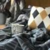 Almedahls Ullplädar|Pickepin grå ullpläd -