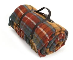 Tweedmill textiles Picknickfiltar|Picknickfilt för äventyret -Antique Buchanan/Brown, 145 x 183 cm