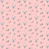 Barn Arvidssons textil Gardintyger Mönstrade|Barnmönster|Pippi med vänner rosa tyg