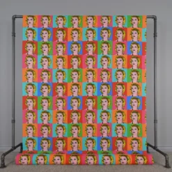Gardintyger Mönstrade|Pop art woman tyg