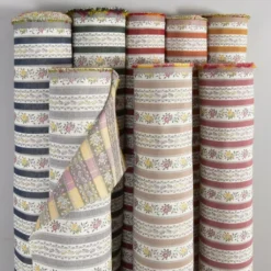 Nordisk Textil Randiga Möbeltyger|Mönstrade Möbeltyger|Portugal rosa randigt stiltyg för möbelklädsel
