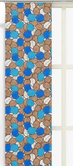 Arvidssons textil Panelgardiner|Päppel blå panelgardiner